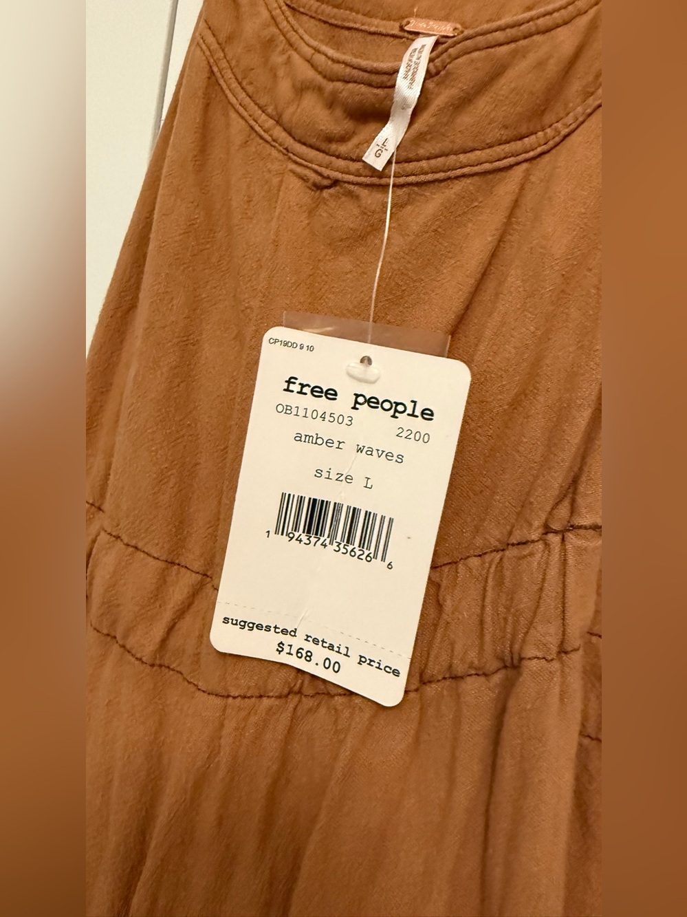 Free People Amber Waves Dress - Amber Brown